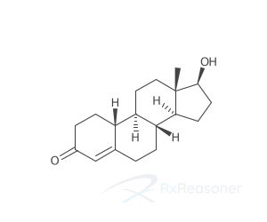 Graphic representation of the active ingredient's molecular structure