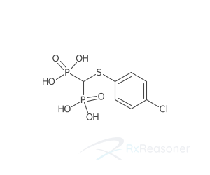 Graphic representation of the active ingredient's molecular structure