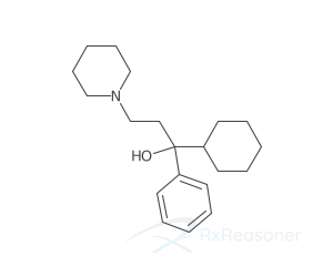 Graphic representation of the active ingredient's molecular structure