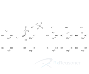 Graphic representation of the active ingredient's molecular structure