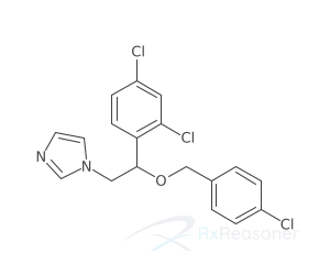 Graphic representation of the active ingredient's molecular structure