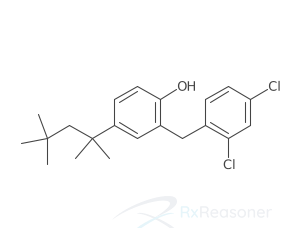 Graphic representation of the active ingredient's molecular structure