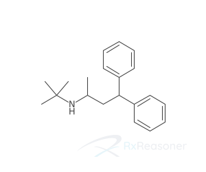 Graphic representation of the active ingredient's molecular structure