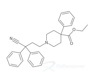 Graphic representation of the active ingredient's molecular structure