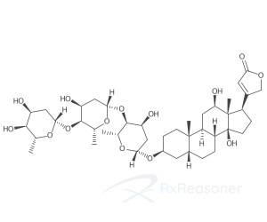 Graphic representation of the active ingredient's molecular structure