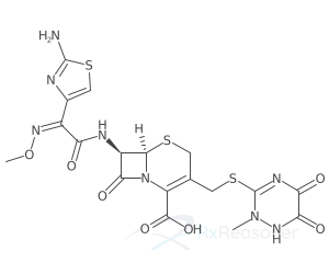 Graphic representation of the active ingredient's molecular structure