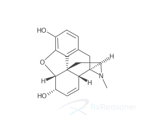 Graphic representation of the active ingredient's molecular structure