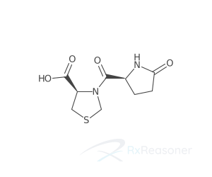 Graphic representation of the active ingredient's molecular structure