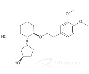 Graphic representation of the active ingredient's molecular structure