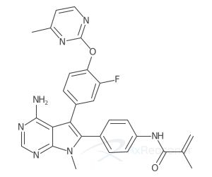 Graphic representation of the active ingredient's molecular structure