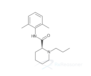 Graphic representation of the active ingredient's molecular structure