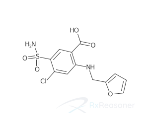 Graphic representation of the active ingredient's molecular structure