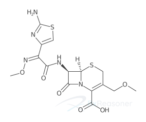 Graphic representation of the active ingredient's molecular structure