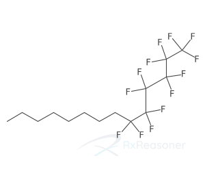 Graphic representation of the active ingredient's molecular structure