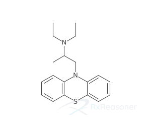 Graphic representation of the active ingredient's molecular structure