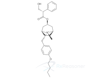 Graphic representation of the active ingredient's molecular structure