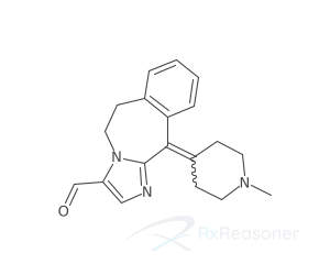 Graphic representation of the active ingredient's molecular structure