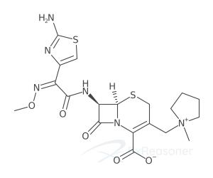 Graphic representation of the active ingredient's molecular structure