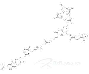 Graphic representation of the active ingredient's molecular structure