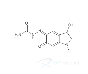 Graphic representation of the active ingredient's molecular structure