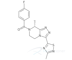 Graphic representation of the active ingredient's molecular structure