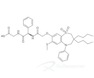 Graphic representation of the active ingredient's molecular structure