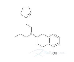 Graphic representation of the active ingredient's molecular structure