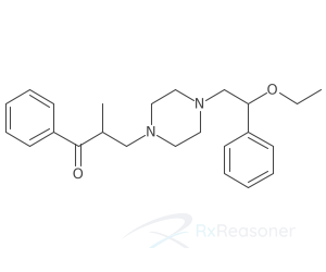 Graphic representation of the active ingredient's molecular structure