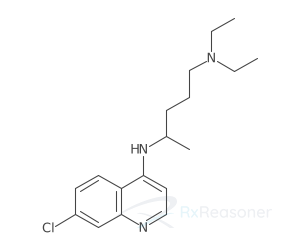 Graphic representation of the active ingredient's molecular structure