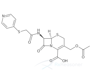 Graphic representation of the active ingredient's molecular structure