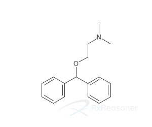 Graphic representation of the active ingredient's molecular structure