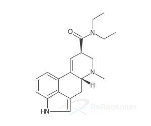 Graphic representation of the active ingredient's molecular structure