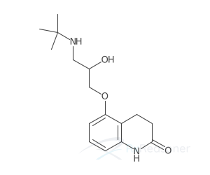 Graphic representation of the active ingredient's molecular structure