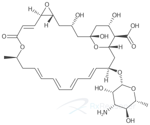 Graphic representation of the active ingredient's molecular structure