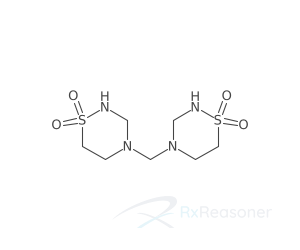 Graphic representation of the active ingredient's molecular structure