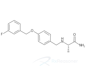 Graphic representation of the active ingredient's molecular structure