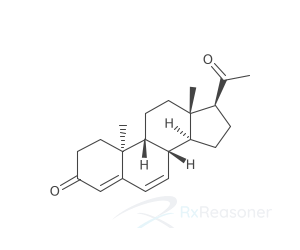 Graphic representation of the active ingredient's molecular structure