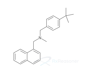 Graphic representation of the active ingredient's molecular structure