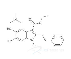 Graphic representation of the active ingredient's molecular structure