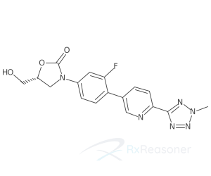 Graphic representation of the active ingredient's molecular structure