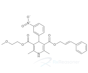 Graphic representation of the active ingredient's molecular structure