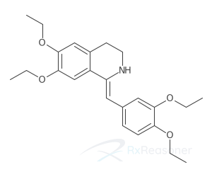 Graphic representation of the active ingredient's molecular structure