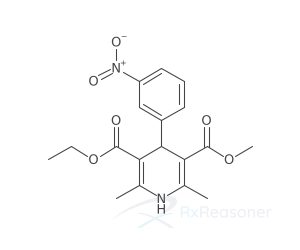 Graphic representation of the active ingredient's molecular structure