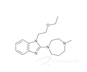 Graphic representation of the active ingredient's molecular structure