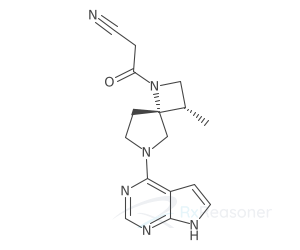Graphic representation of the active ingredient's molecular structure
