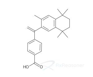 Graphic representation of the active ingredient's molecular structure