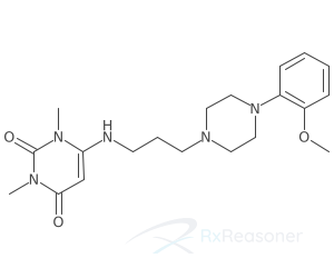 Graphic representation of the active ingredient's molecular structure