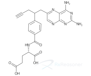 Graphic representation of the active ingredient's molecular structure