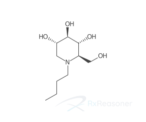 Graphic representation of the active ingredient's molecular structure