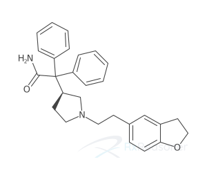 Graphic representation of the active ingredient's molecular structure